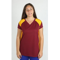 MVPDri V-Neck Jersey with Contrast Color Side Panels